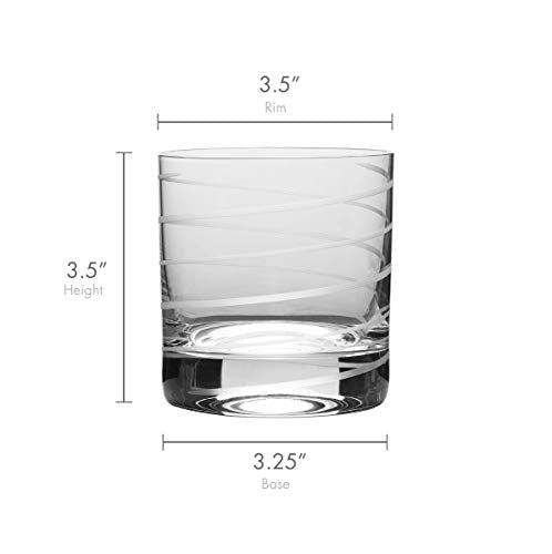 Mikasa Cheers Double Old Fashioned Glass, 12.75-Ounce, Set of 4 12.75-Ounce Old Fashioned Glass Clear
