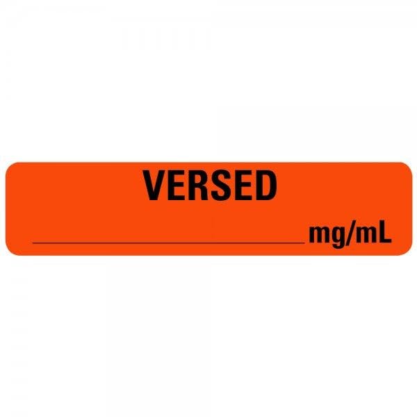 VERSED MG/ML Labels .375" x 1.625"