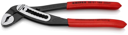 KNIPEX Alligator 88 01 180 SBA tongue-and-groove water pump pliers, red and blue handles