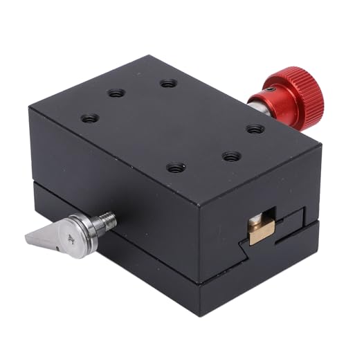 Adjustable Dovetail Slide Precision Linear Stage 40mm Travel Rack & Pinion X-Axis Manual Fine Adjustment Platform for CNC Machining Applications