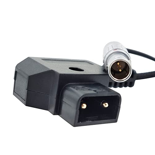 D-TAP to 2 Pin Lemo- Compatible Male Power Cable Suitable for Teradek Z Cam ARRI RED DJI TILTA Paralinx Preston Transvideo Offhollywood Switronix Panasonic (Coiled) Coiled