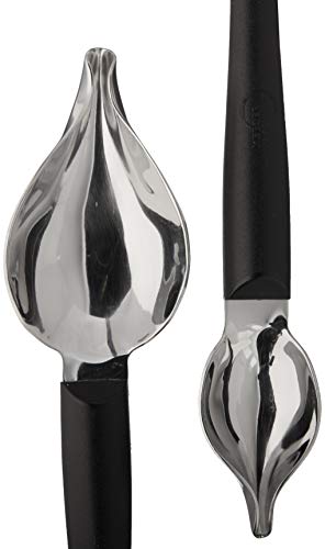 Mercer Culinary Precision Drawing Decorating Spoon Set, Large/Small, Stainless Steel Large 7-7/8-Inch and Small 7-Inch Set