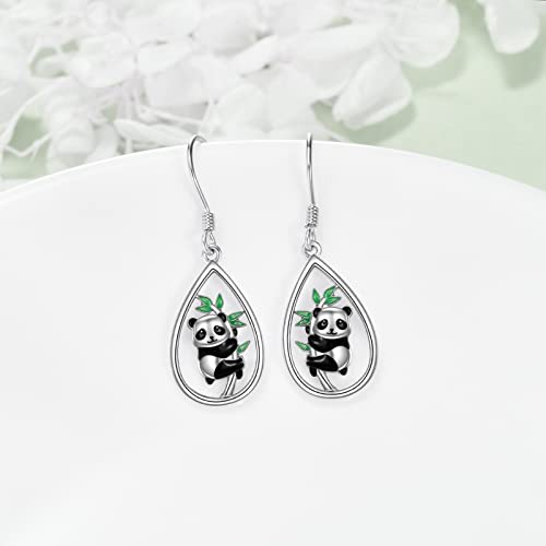 Earrings Animal Sterling Silver Drop Earrings Pendant Jewelry Gift For Women Girls Mom Lovers Panda