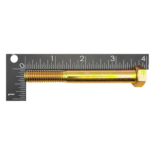 Quantum Forge Grade 8 7/16-14 x 3-1/2-inch hex bolts, 10-pack with coarse threads and zinc finish
