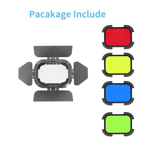 Godox BD-07 II Barndoor Kit Compatible with Godox AD200 pro II Flash