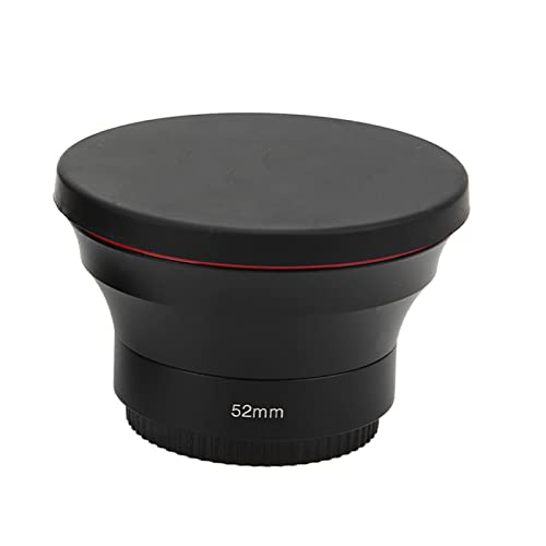 52mm Professional HD Wide Angle Lens, Detachable Macro Lens for Portrait and Landscape Photography, Fits All Lenses with 52mm Thread