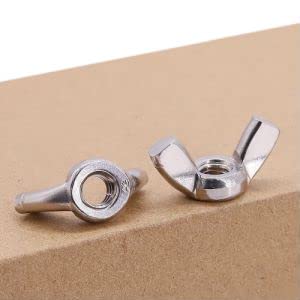 [Australia - AusPower] - M5-0.8 (30 pcs) Stainless Steel Wing Nuts, 304 Stainless Steel 18/8, Thumb Nuts, Butterfly Nuts, DIN315 M5-0.8 30 