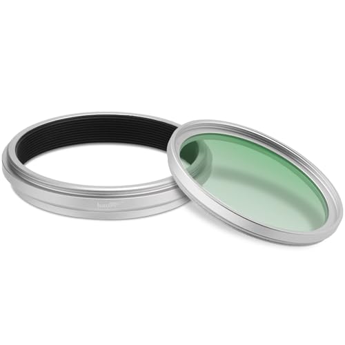 Haoge X100VI X100V Camera Filter Adapter Ring and Haoge Silver 49mm UV Filter Kit for Fujifilm x100vi Fuji FinePix X100V Camera