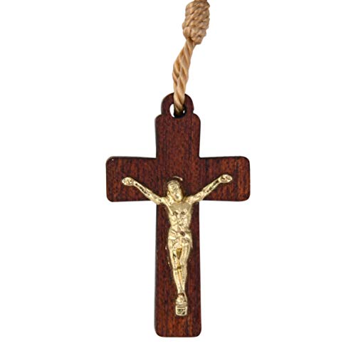 Catholica Shop I Auto Car Rosary - Rear View Mirror I Wood Prayer Beads - Handcrafted in Brazil I Car Ornaments (Sacred Heart of Jesus) Sacred Heart of Jesus