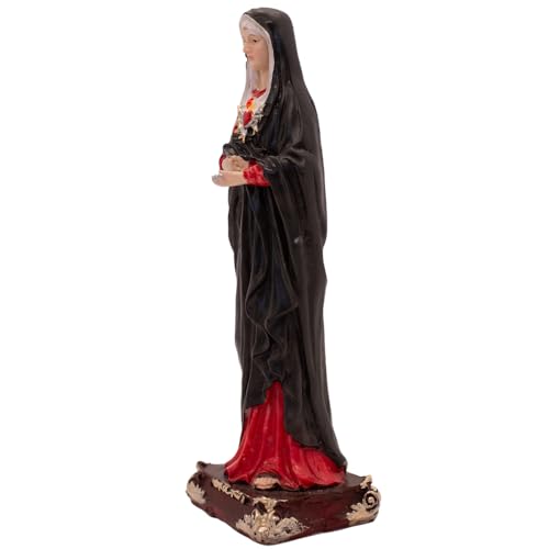 5" Resin Our Lady of the Seven Sorrows Statue | Estatua de resina de Los Siete Dolores de María | Small Catholic Home Decor | Great Religious Gift | Devotion to Mary