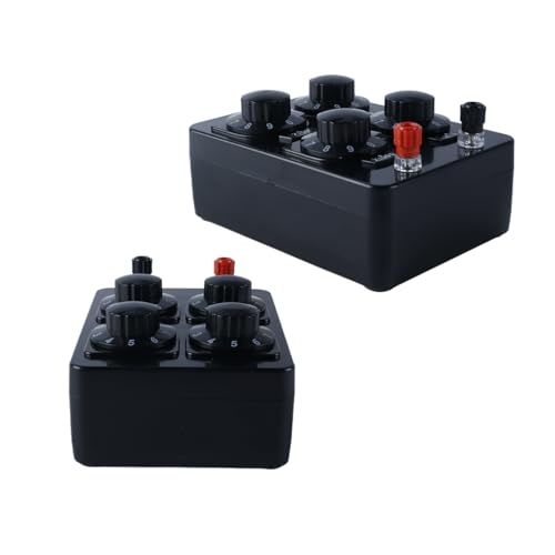 Simple Resistance Box, Precision Teaching Device with Variable Decade, Resistance 9999 Ohm, Adjustable in 4 Levels, 23023