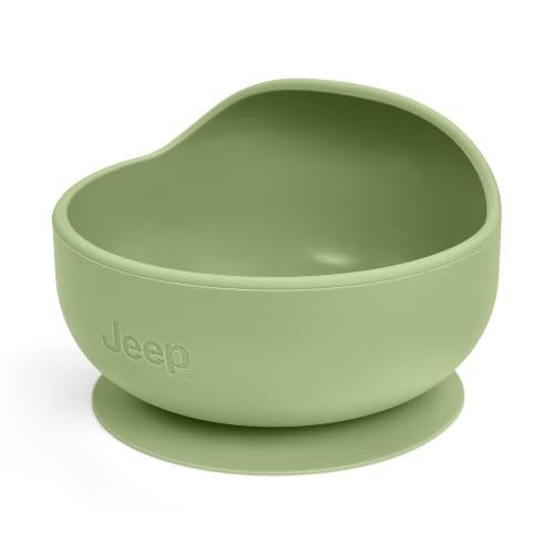 Jeep 100% Silicone 10-Piece Baby Feeding Set by Delta Children, Light Green
