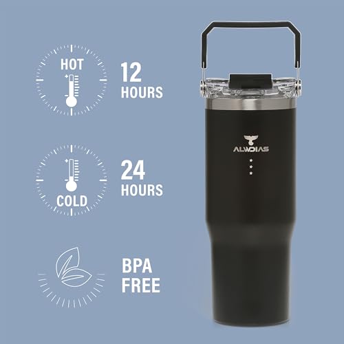 Samsta Insulated Tumbler, Black, 32oz