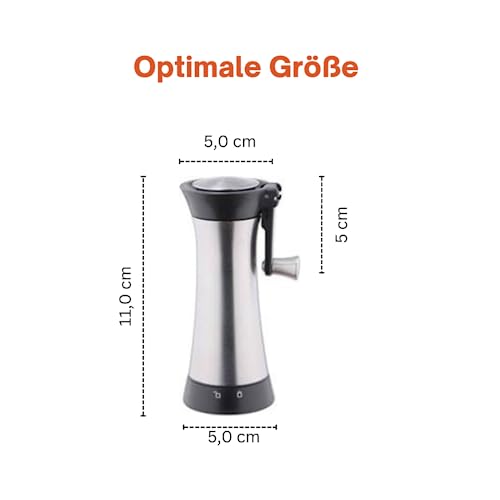 Top supper999 Nutmeg Mill Stainless Steel with Storage Container and Folding Crank