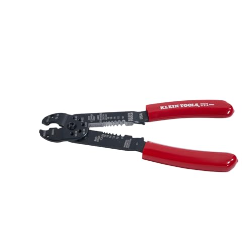 Klein Tools 1000 multi-tool, 6-in-1 lineman tool with wire stripper, crimper, cutter, screw measure and shears