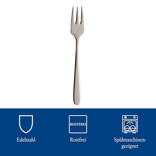 Villeroy & Boch Daily Line Collection Cake Forks, 6-Piece Set, 18/10 Stainless Steel, 5.75 x 1 in