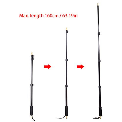 Godox AD-S13 21-63"/55-160cm Portable Light Boom Pole Stick 1/4" Male Thread Photography Bracket for WITSTRO Studio Speedlite AD360II AD200pro AD200pro II