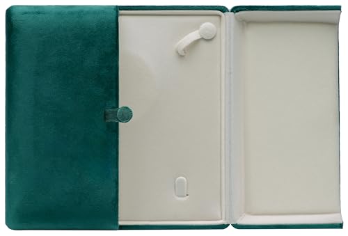 Velvet Big Pearl Necklace Gift Box Jewelry Storage Case Green