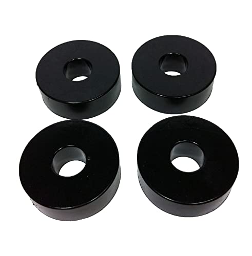 Isolate It! Sorbothane vibration isolation washer, 50 Duro, 3M PSA, 0.5-inch ID, 1.5-inch OD, 4-pack