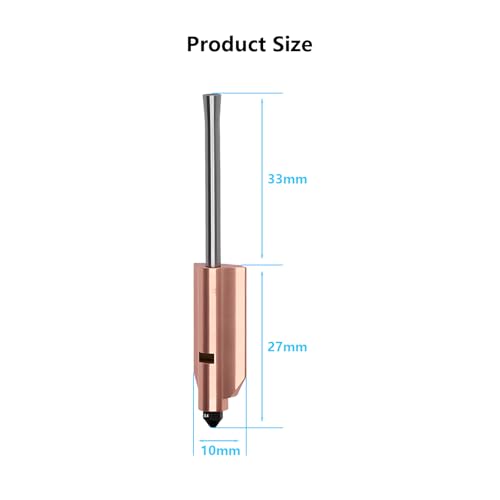 2PCS 0.4MM Quick Release Nozzle Kit for Flashforge AD5X 3D Printer, All Metal Hot End Integrated Heater Block Throat Tube Detachable Hardened Steel Nozzle Replacement Kit for AD5X