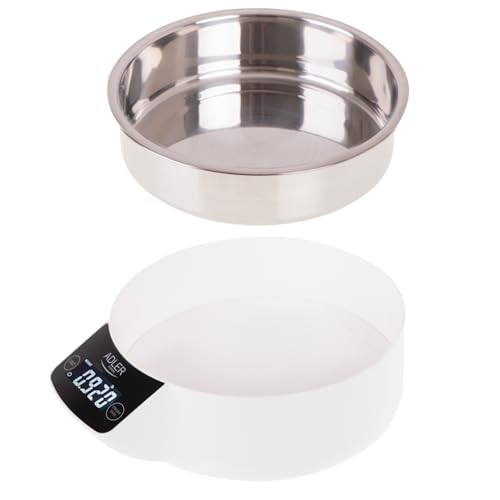 ADLER Kitchen Scales with Bowl - Maximum Capacity 5 kg, Measures the Volume of Water and Milk