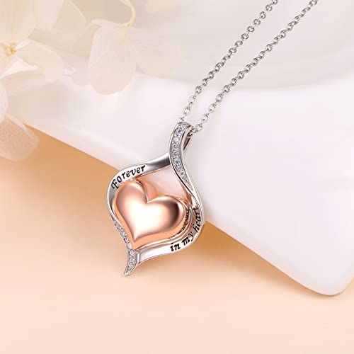 Alphm S925 Sterling Silver Heart Urn Memorial Ashes Keepsake Exquisite Cremation Pendant Necklace Ring Bracelet Heart Rose