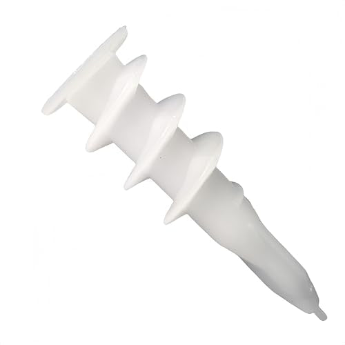 SANTIE #8 self-drilling drywall anchors with screws, 50-pack, shown in package
