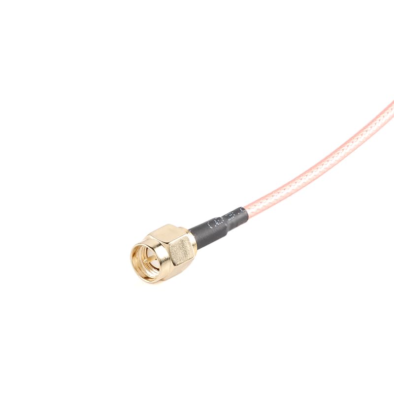 [Australia - AusPower] - SMA Male to Double Alligator Clips Tester Cable-RG316 50cm RF Alligator Clips Electrical with Wires Crocodile Clip Thread 2PCS 