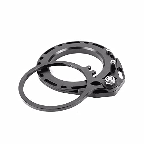 M67 Thread 67mm Red Swing Macro Lens Flip Adapter Mount Clamp Diving Filter for DSLR Underwater Waterproof Housings Case (Black) Black