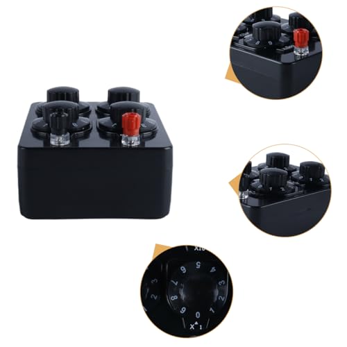 Simple Resistance Box, Precision Teaching Device with Variable Decade, Resistance 9999 Ohm, Adjustable in 4 Levels, 23023