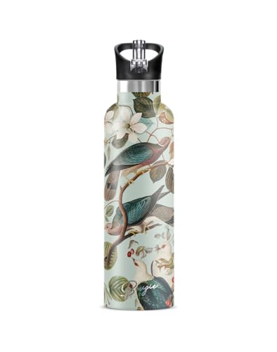 Bougie Enchanting Insulated Water Bottle, Gift Tube, 25-Ounces, Stainless Steel, Multicolor, Kitchen Décor
