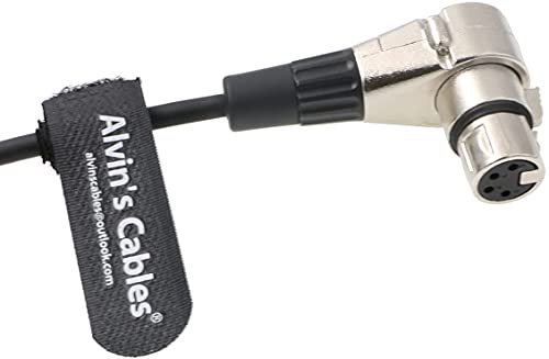 Alvin's Cables 6 Pin Male to XLR 4 Pin Female Power Cable for DJI Ronin 2 Gimbal Stabilizer for Sony F55 SXS Venice Camera 30cm|12inches