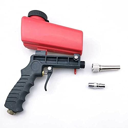[Australia - AusPower] - 1/4” Air Sandblasting Gun Portable Handheld Sandblaster 90psi Gravity Sandblasting Gun Pneumatic Sandblaster Spray Gun Blasting Machine 