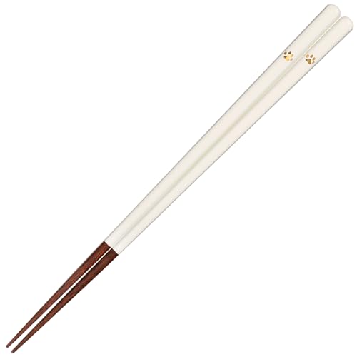 Sunlife S-04244 Cat Chopsticks, Adult, Long, Dishwasher Safe, Gift, Pair Set, Black, White, 9.1 inches (23 cm), Made in Japan