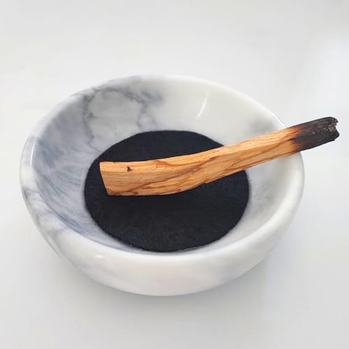 Handmade Natural Marble Incense Holder 9 Hole Ash Catcher Tray for Incense Sticks, Palo Santo & Sage | Spiritual Home Decor Gift for Yoga, Meditation (Pale) Pale