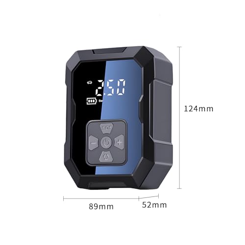 QUMOX Portable Air Compressor Tire Inflator - 4000mAh Rechargeable Cordless WY-7075