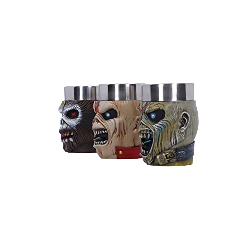 Nemesis Now Shot Glass Collection Set of 3, Hand-Painted Rock Band Merchandise, Music Collectibles, Gifts for Heavy Metal Fans - Officially Licensed Iron Maiden