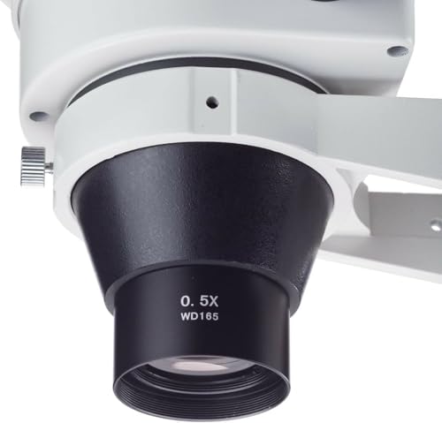 AmScope SM05 0.5X Barlow Lens for SM Series Stereo Microscopes (48mm)