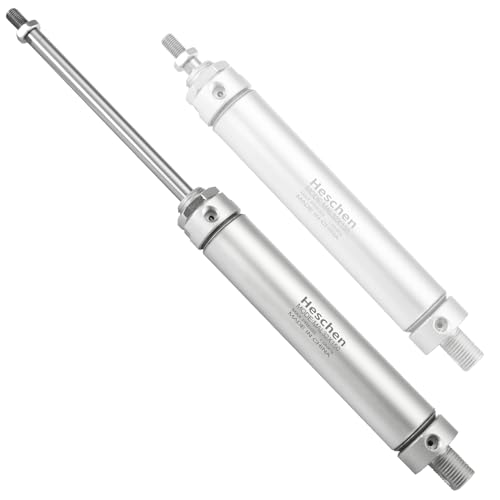 Heschen Pneumatic Slim Air Cylinder, MAL 32-150, PT1/8'' Port, 32mm Bore, 150mm Stroke, Double Acting