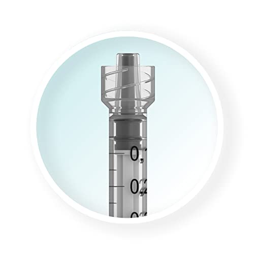 [Australia - AusPower] - MediVena ONE-CARE 1ml Luer-Lock Syringes, Sterile, Low Dead Space, 100/bx Blister-Packed Syringes 1cc 
