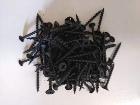 [Australia - AusPower] - 100-Pack 6 x 1 5/8 Phillips Bugle Head Coarse Thread Drywall-Wood Screw Black Phosphate Particle Board BC-0626CPG 100 6 x 1-5/8 Black 