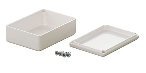 HBT3 - ABS Plastic Enclosure with Lid, Multipurpose Enclosure, Module Housing, (LxWxH) 73.5 x 51 x 25.5 mm, White - Matt HBT3: 73,5 X 51 X 25,5 mm