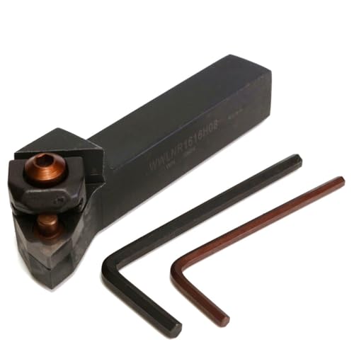 Maizoon CNC Internal Lathe Threading Boring Bar Holder WWLNR1616H08/WWLNR1616K08 16X100mm CNC Turning Tool+Wrench+WNMG080 4 Blades Stainless Steel High Grip Impact DZ15
