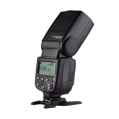 GODOX TT600 Camera Flash for Canon Nikon Pentax Fujifilm Olympus Panasonic Pentax Cameras,Built-in Godox 2.4G Wireless X System,Convenient LCD Panel,Master/Slave GN60 Flash,0.1-2.6s Recycle Time