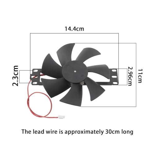 18V Oil Lubricated Cooling Fan for Induction Cooker Stand PBT Plastic 7 Blades 2100RPM 120x120x25mm