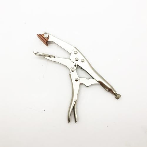 MacWork Plugweld locking plier with adjustable vise grip jaws for secure clamping