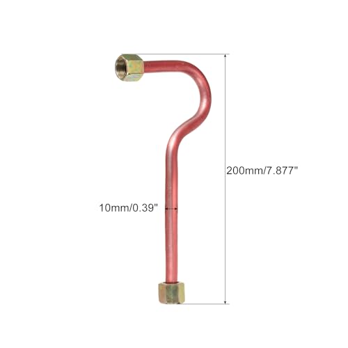 PATIKIL Air Compressor Exhaust Tube, 16mm ID Aluminum Alloy Compressor Hardware Accessories Replacement Parts