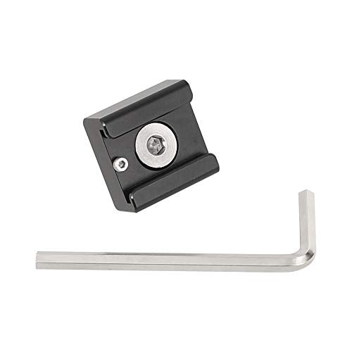 CAMVATE 3/8"-16 Cold Shoe Mount Adapter Compatible for ARRI-Locating Pin (Pack of 2) 3/8"-16 (Pack of 2)