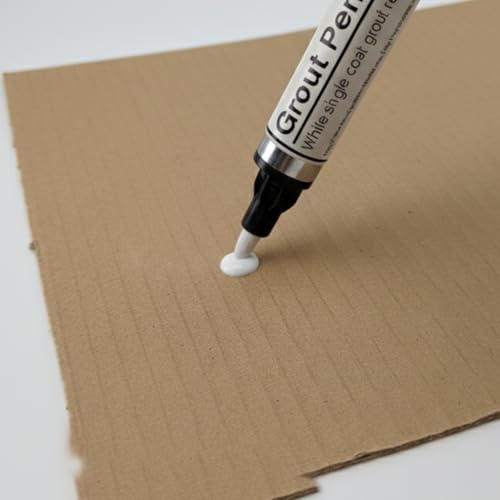 SureMark white grout pen twin pack for tile grout, 2 x 7ml pens for refreshing grout appearance