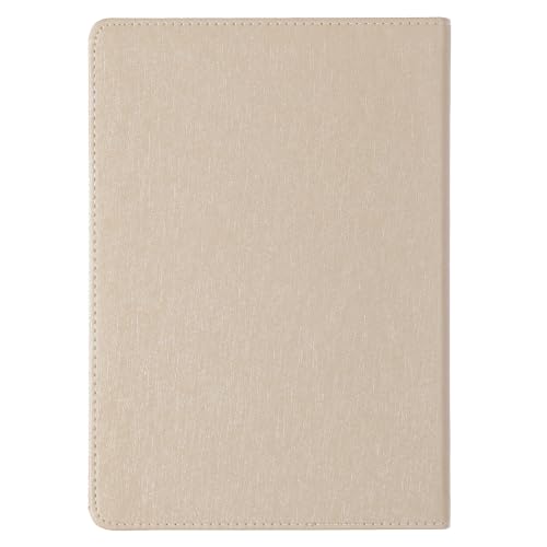 When She Speaks Proverbs 31 Woman Bible Verse Ivory Faux Leather Journal Inspirational Notebook w/Ribbon Marker and Lined Pages, 6 x 8.5 Inches